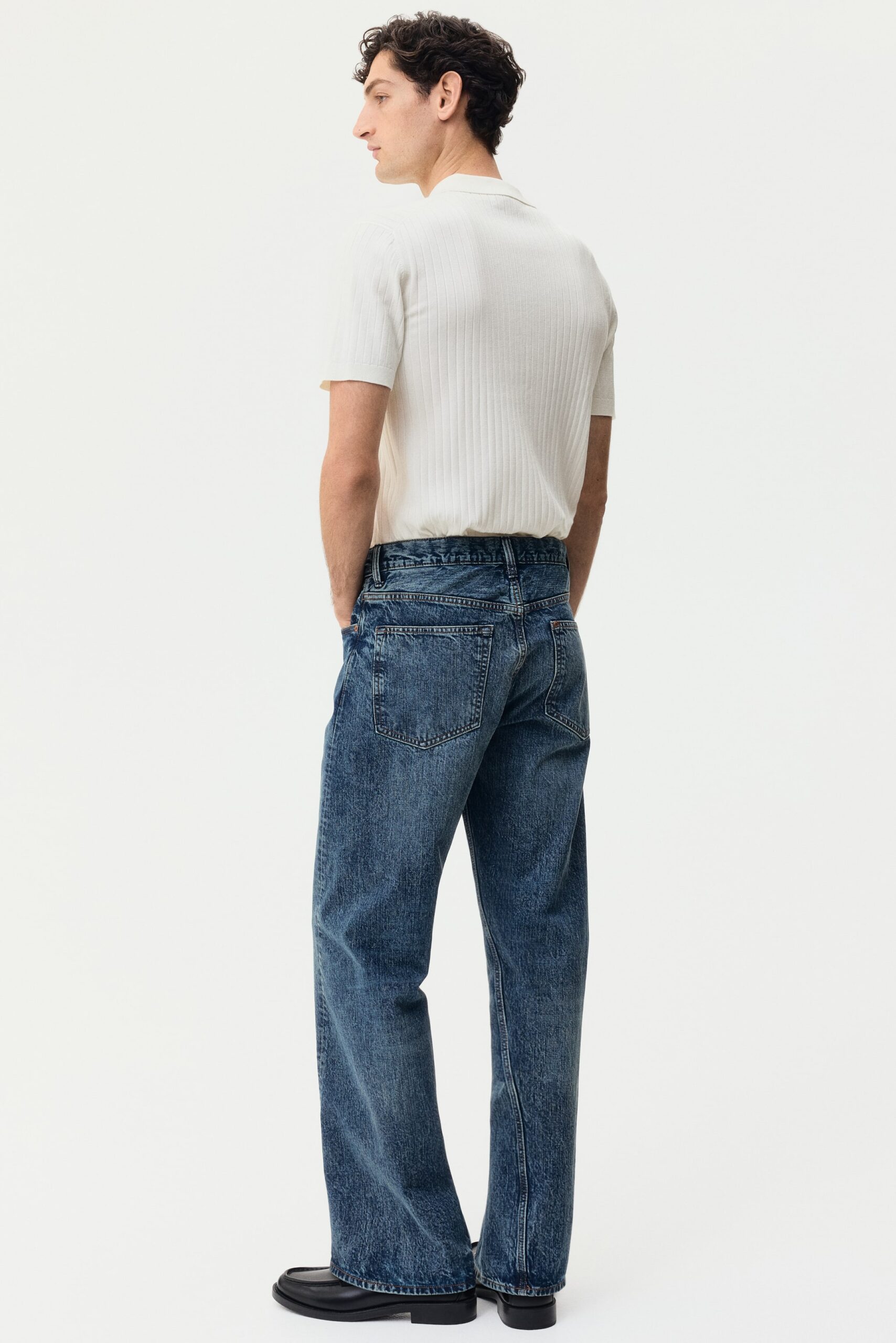 IGNIIX Men’s Ribbed Knit Half-Zip Polo T-Shirts - Image 3