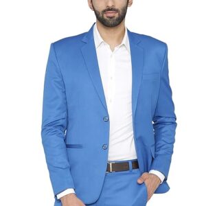 IGNIIX Premium Slim Fit 2-Piece Suit for Men Sky Blue