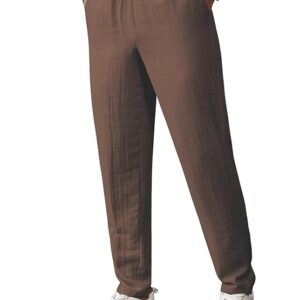 IGNIIX PREMIUM RELAXED COMFORT TROUSERS BROWN