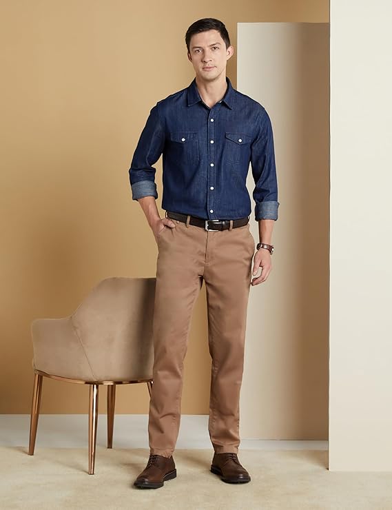 IGNIIX Premium Denim Slim Fit Shirt – Dark Rinse & Mid Indigo