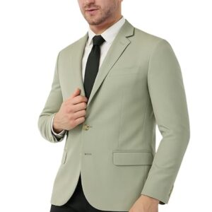 IGNIIX Premium Slim Fit Blazer for Men Pistachio Green & Sage Olive