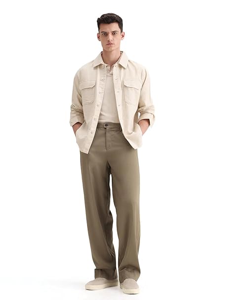 IGNIIX PREMIUM RELAXED FIT TROUSERS (KHAKHI & NAVY)