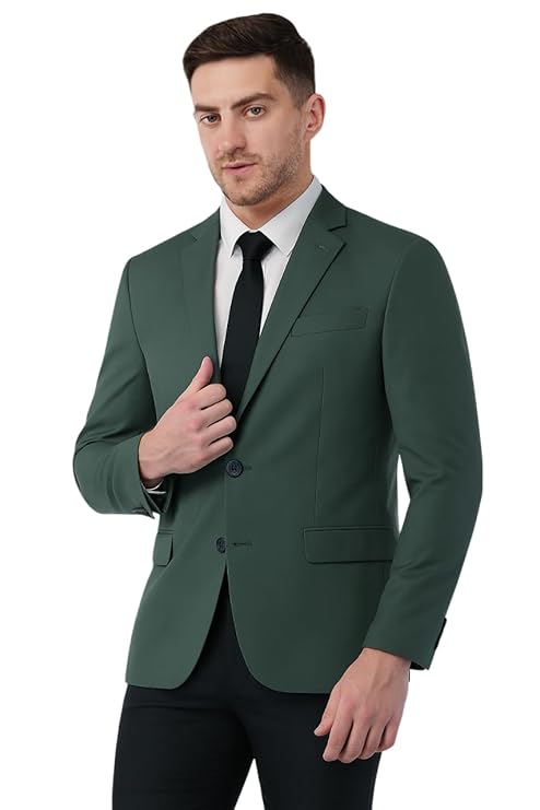 IGNIIX Premium Slim Fit Blazer for Men Pistachio Green & Sage Olive - Image 5